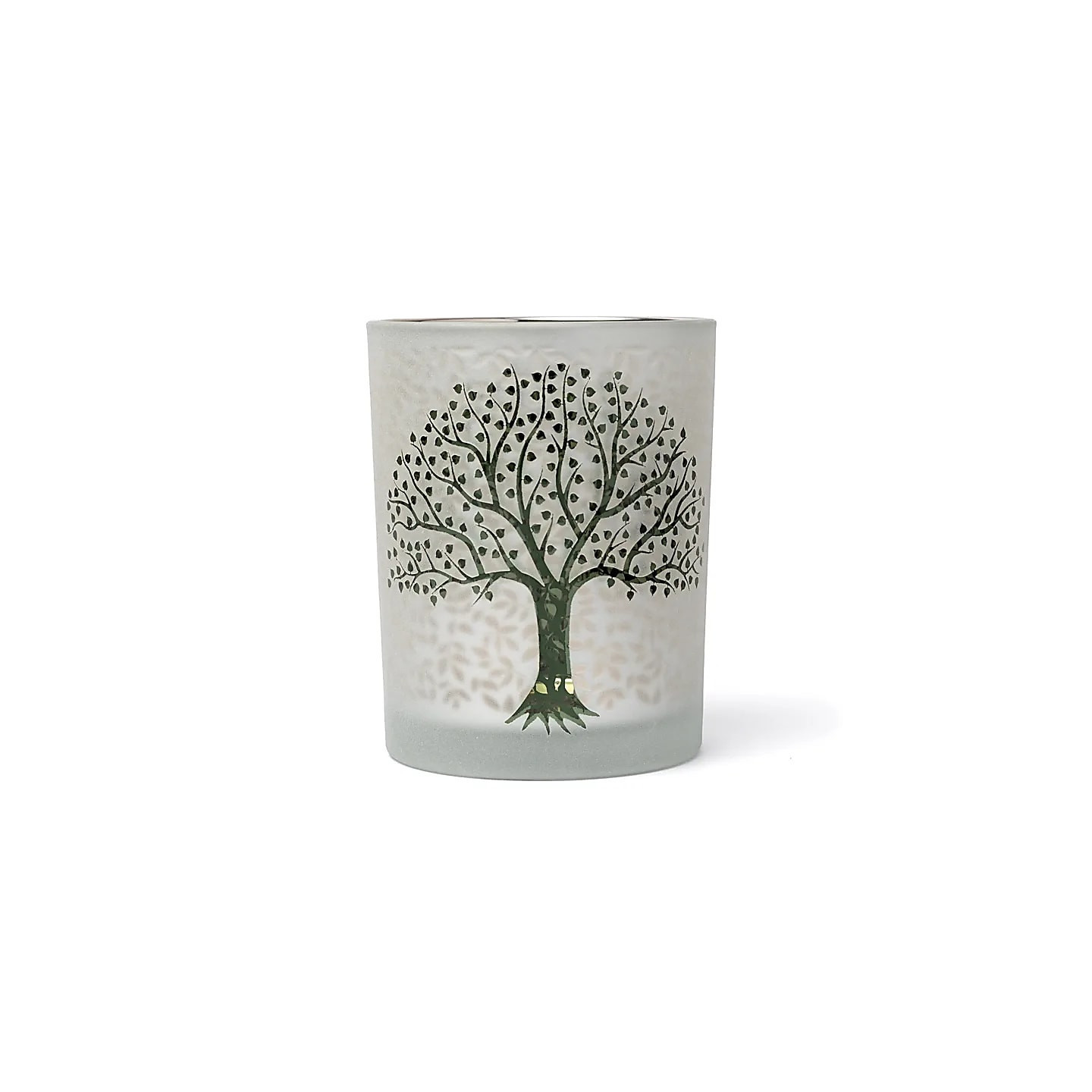 Photophore givré/métallique Arbre de Vie | Pieralune