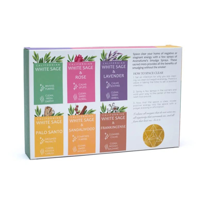 Set de 6 sprays de Sauge blanche Aromafume | Pieralune