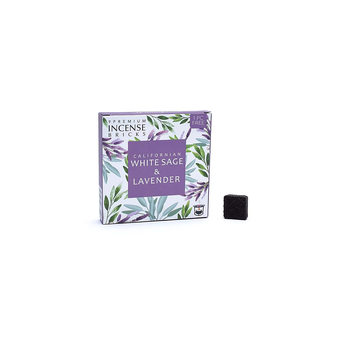Aromafume briques d'encens Sauge blanche & Lavande | Pieralune