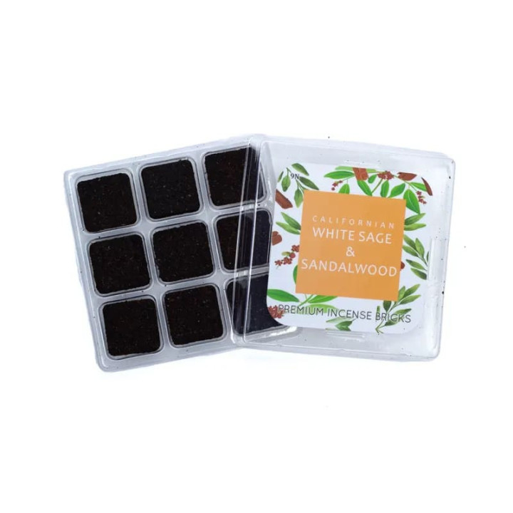 Aromafume briques d'encens Sauge blanche et bois de Santal | Pieralune