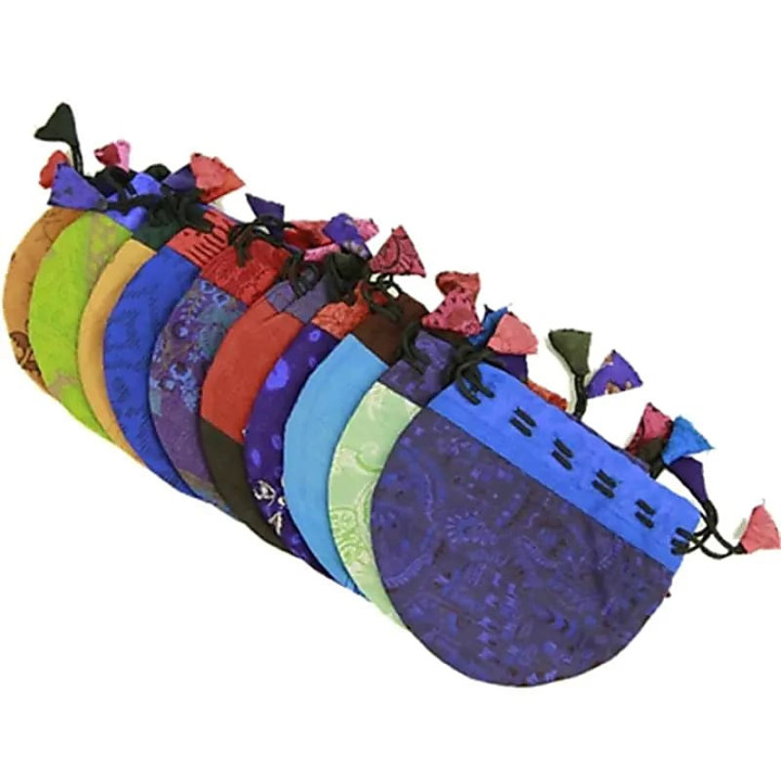 Bourses Vintage en soie couleurs mixtes | Pieralune