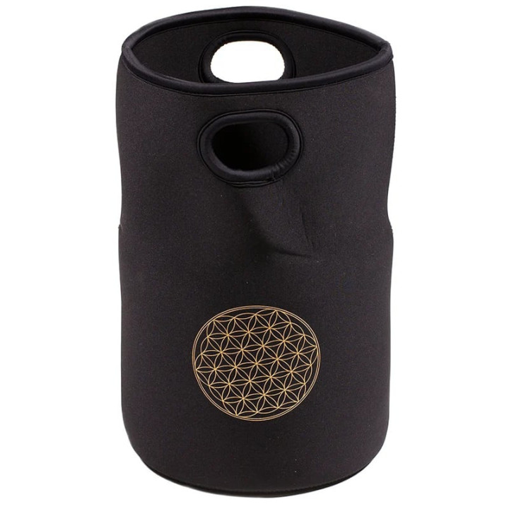 Bol chantant cristal note FA Fleur de vie + housse | Pieralune