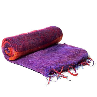 Châle de Méditation violet à rayures | Pieralune