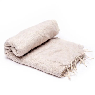 Couverture Méditation XL beige | Pieralune