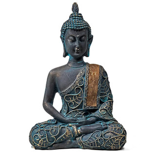 Bouddha en méditation finitions antiques | Pieralune