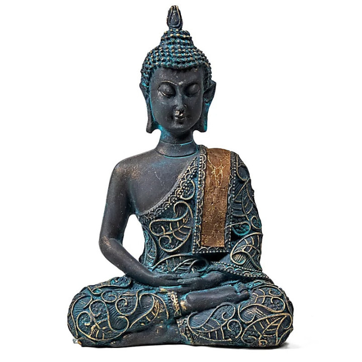 Bouddha en méditation finitions antiques | Pieralune