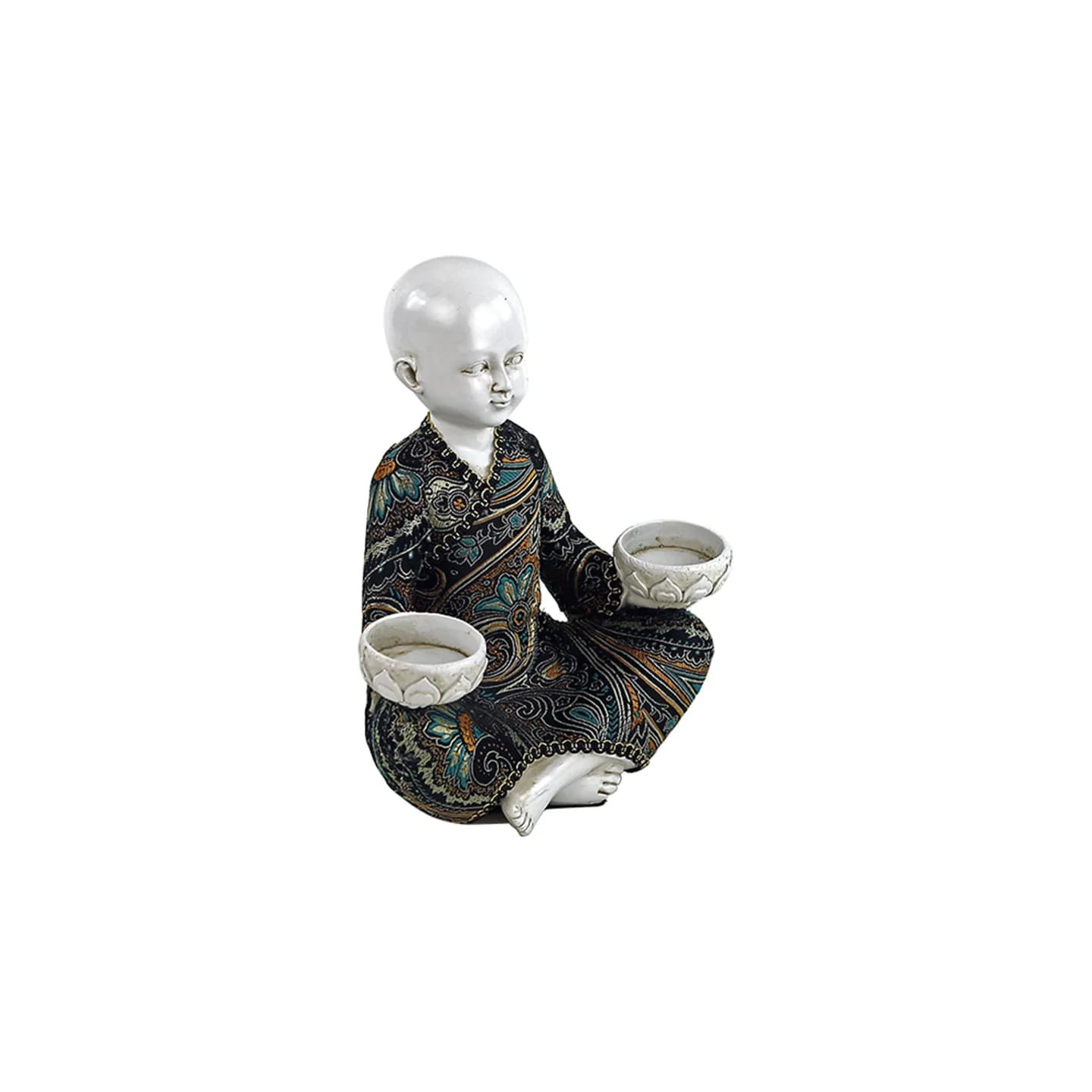 Petit Moine bougeoir 2 bougies | Pieralune