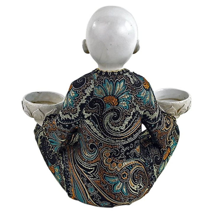 Petit Moine bougeoir 2 bougies | Pieralune