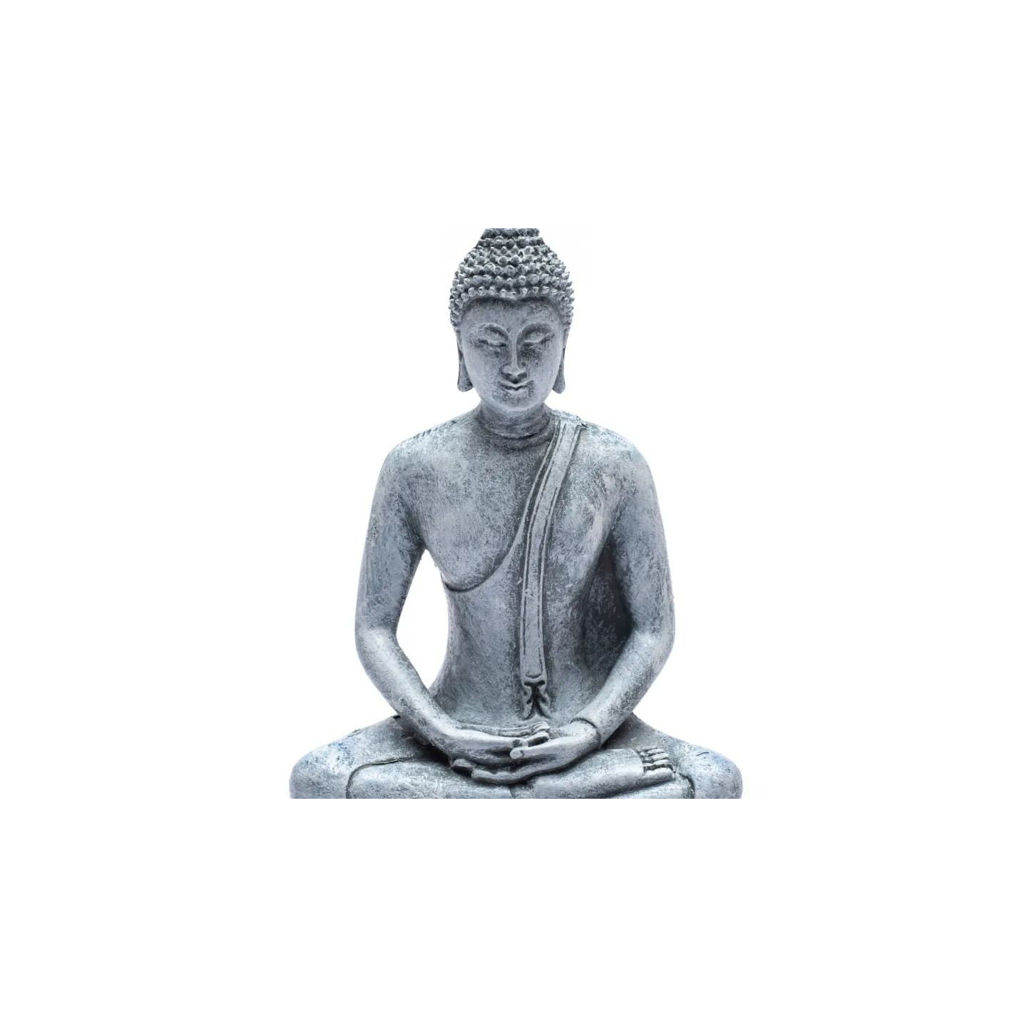 Bouddha méditant Thaïlande gris | Pieralune