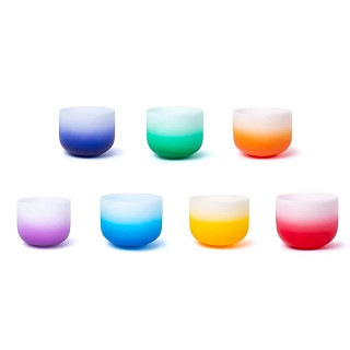 SET 7 Bols chantants en cristal Aria gradient design 43... | Pieralune