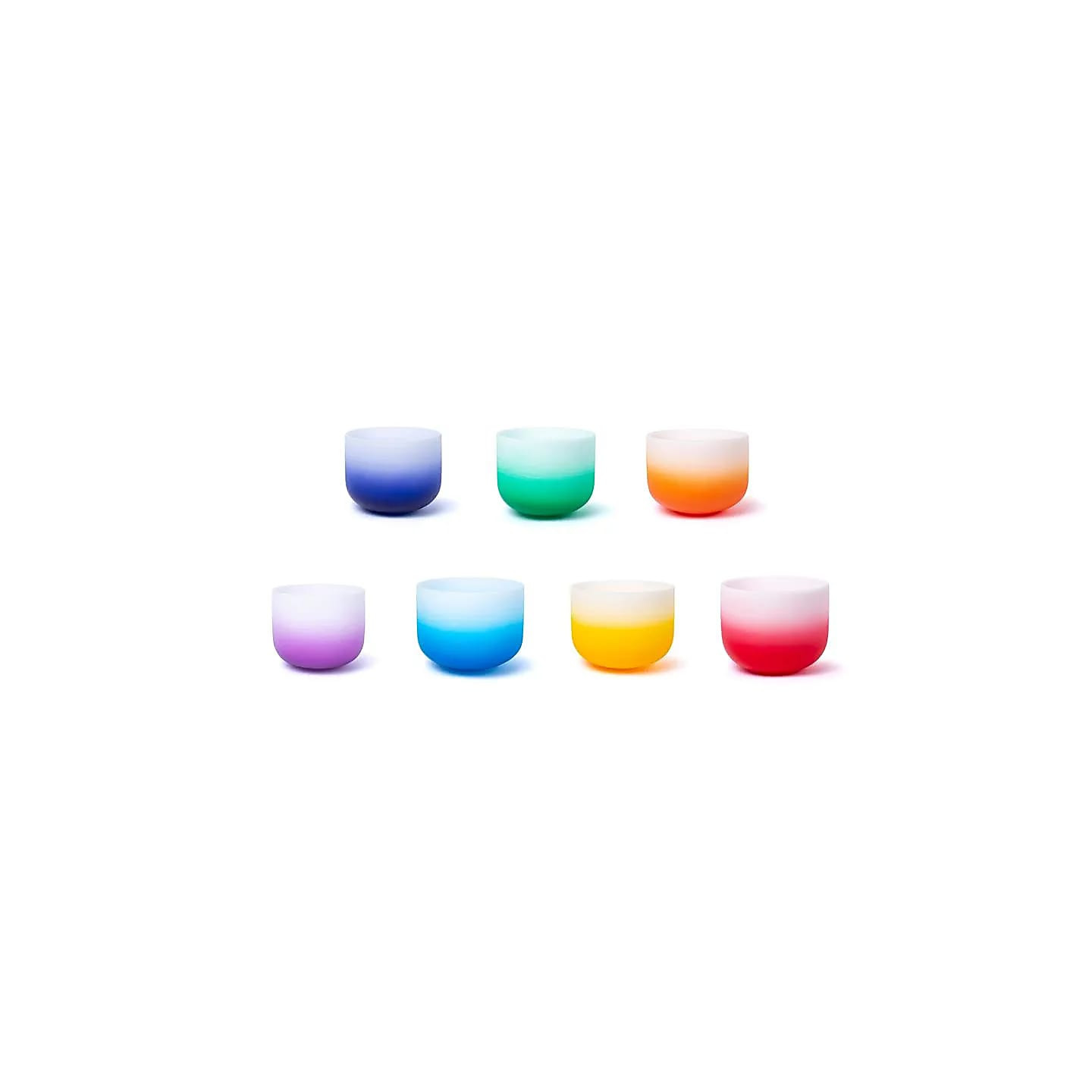SET 7 Bols chantants en cristal Aria gradient design 43... | Pieralune