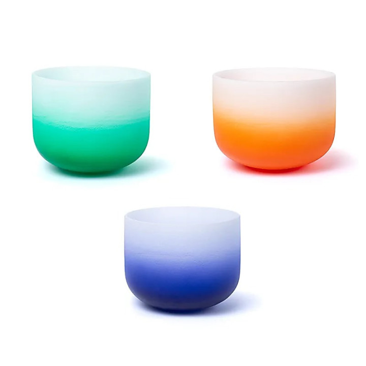 SET 7 Bols chantants en cristal Aria gradient design 43... | Pieralune