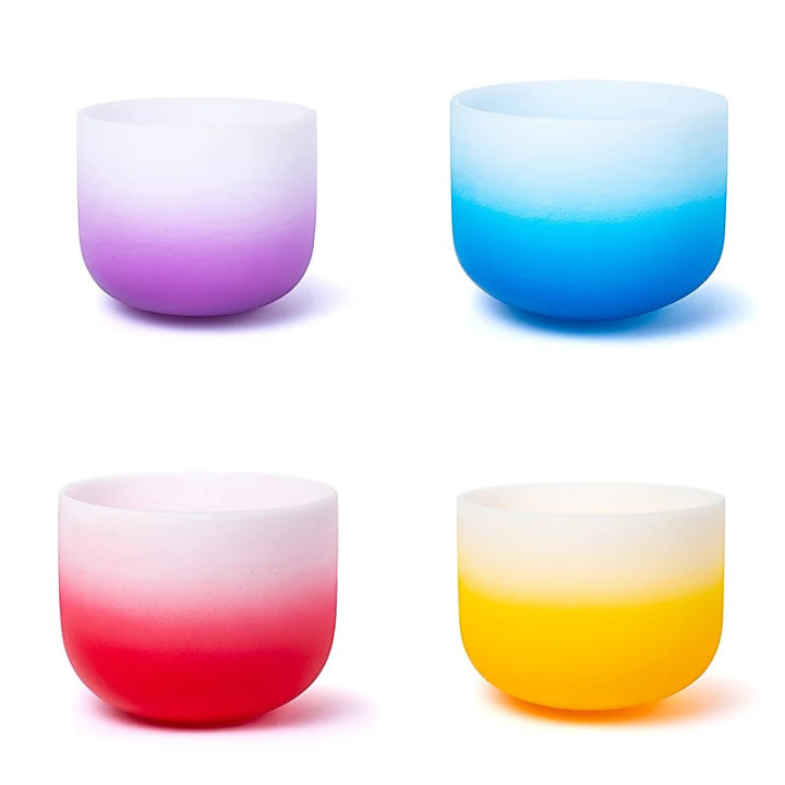 SET 7 Bols chantants en cristal Aria gradient design 43... | Pieralune