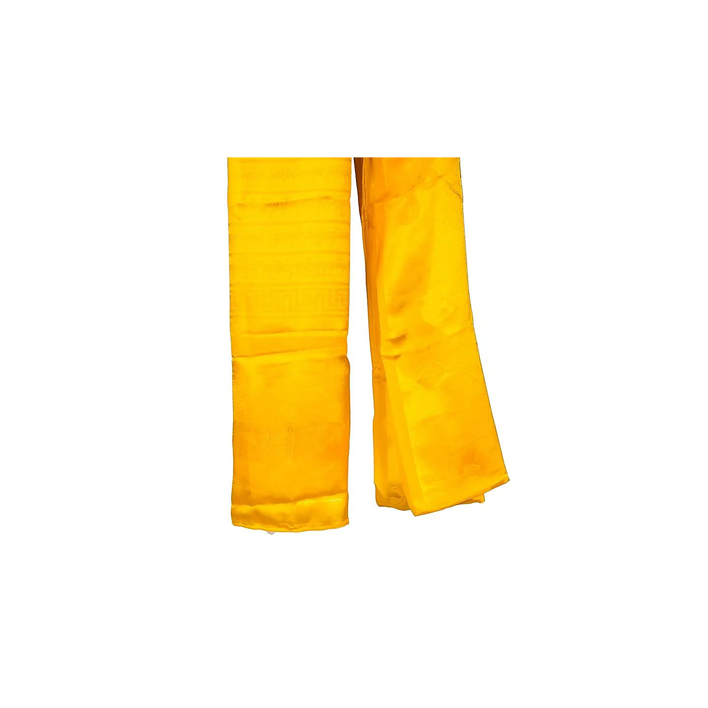 Kathag écharpe tibétaine de luxe jaune XL | Pieralune