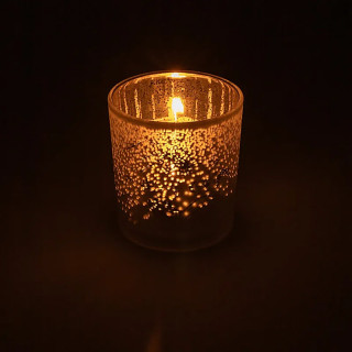 Bougeoir mains spirituelles givrées/métalliques | Pieralune