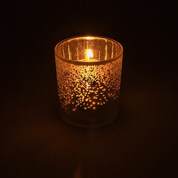 Bougeoir mains spirituelles givrées/métalliques | Pieralune