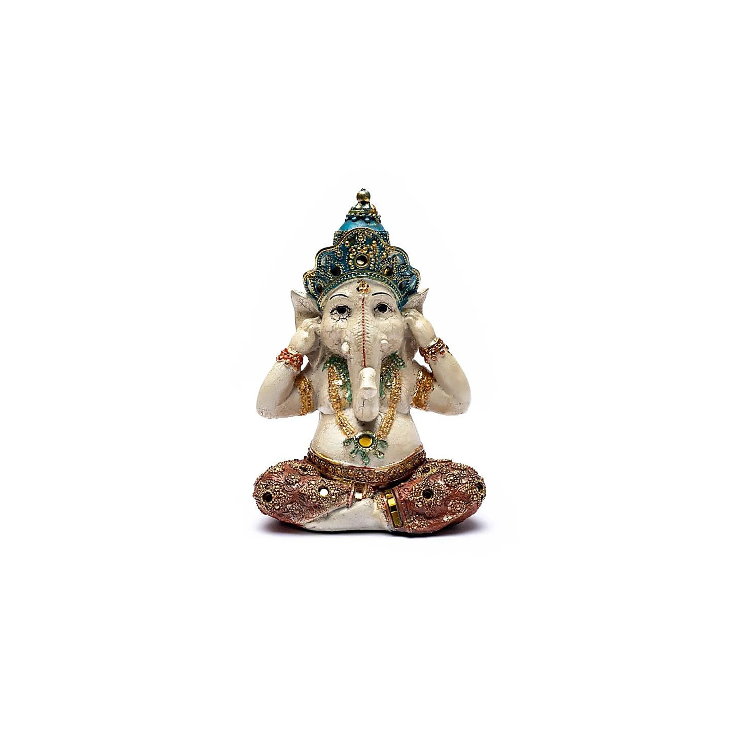 Statue de Ganesh N'écoute aucun mal | Pieralune