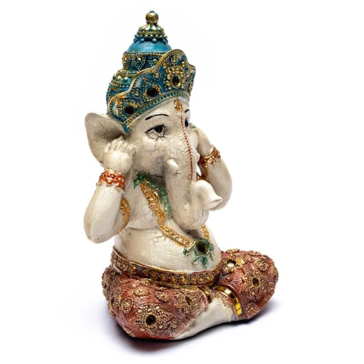 Statue de Ganesh N'écoute aucun mal | Pieralune