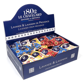 Sachets Lavande & Lavandin Chic dans un présentoir | Pieralune