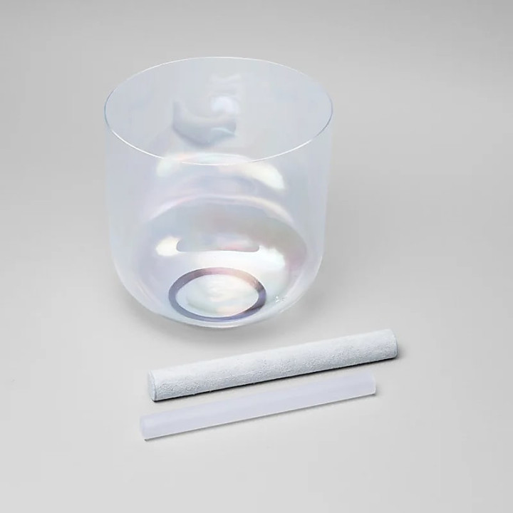 Bol chantant cristal clair cosmic note FA 432 hz + sac | Pieralune