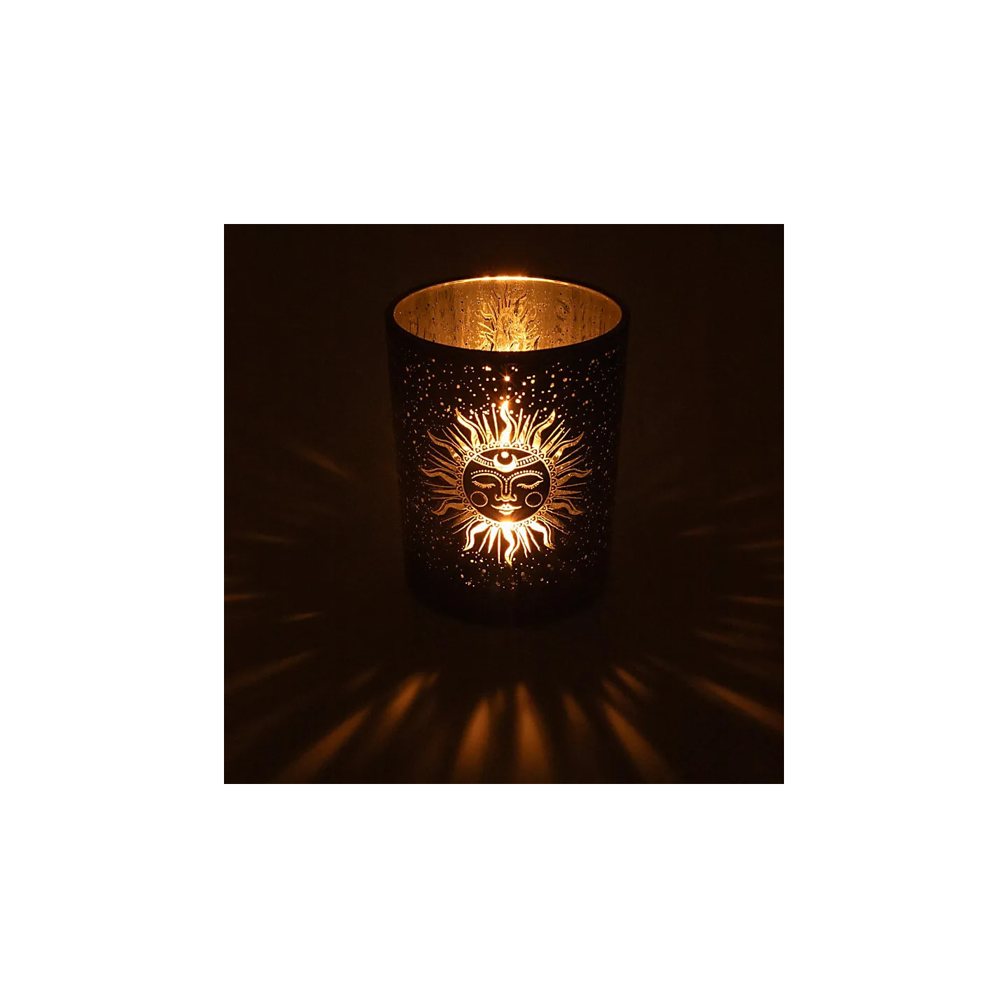 Bougeoir lune et soleil endormis | Pieralune