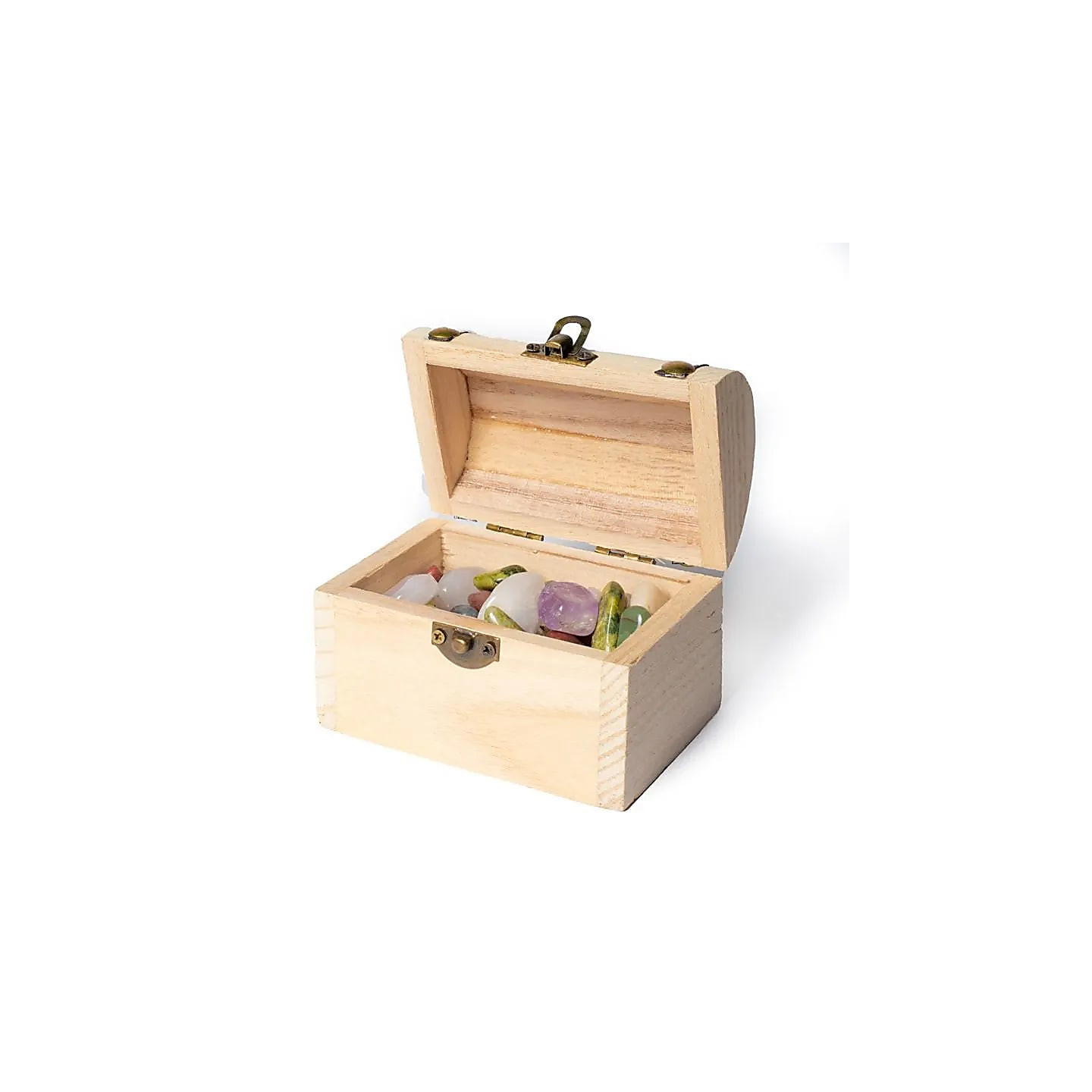 Boite à bijoux avec 200 gr de pierres | Pieralune