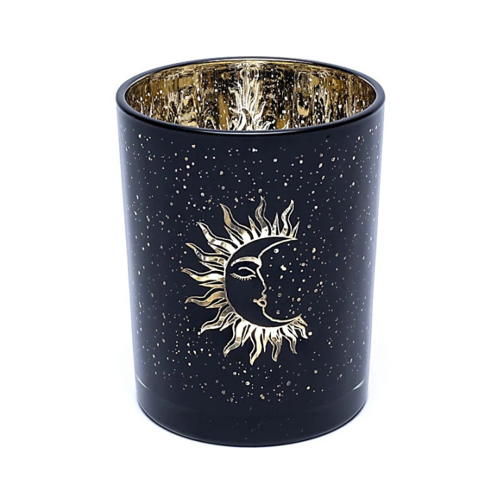 Bougeoir lune et soleil endormis | Pieralune