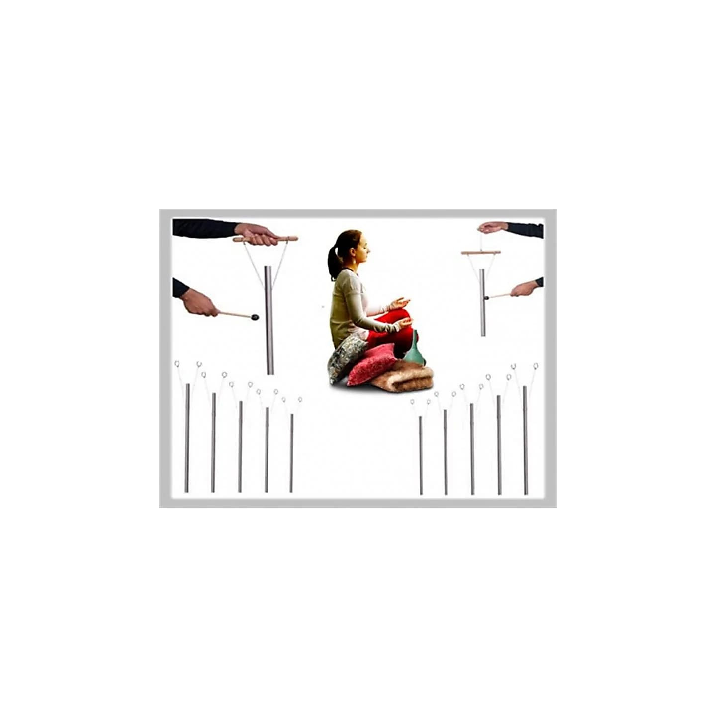 Tube carillon Healing Energy onde cérébrale SET de 5 | Pieralune