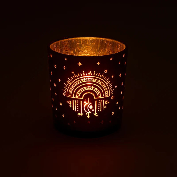 Photophore métallique Arc-en-ciel | Pieralune