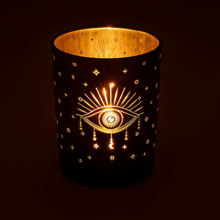 Photophore métallique Œil de la Providence | Pieralune