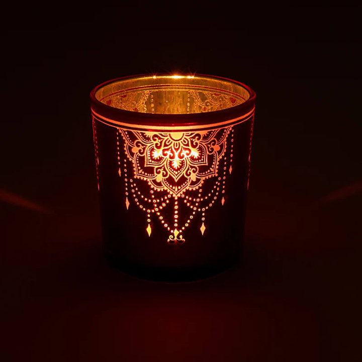 Photophore métallique Mandala | Pieralune