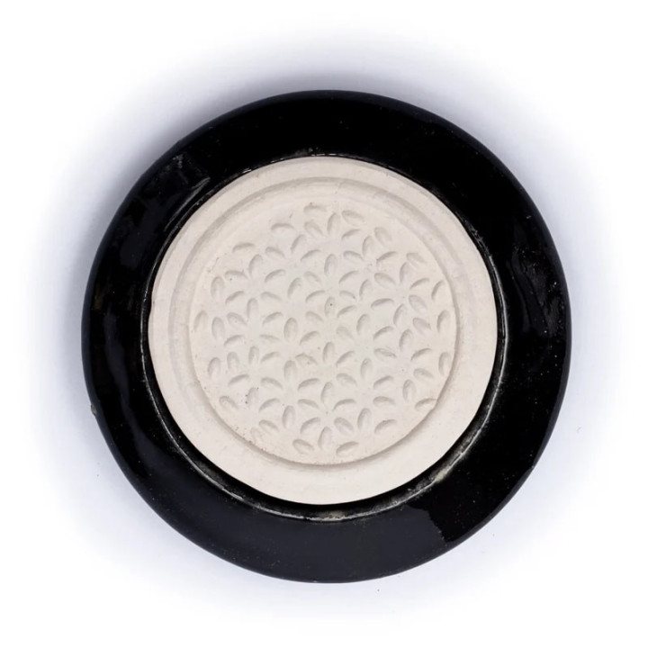 Diffuseur en pierre aromatique Fleur de vie noire | Pieralune