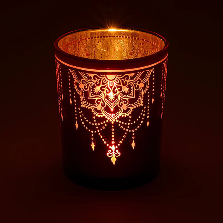 Photophore métallique Mandala | Pieralune