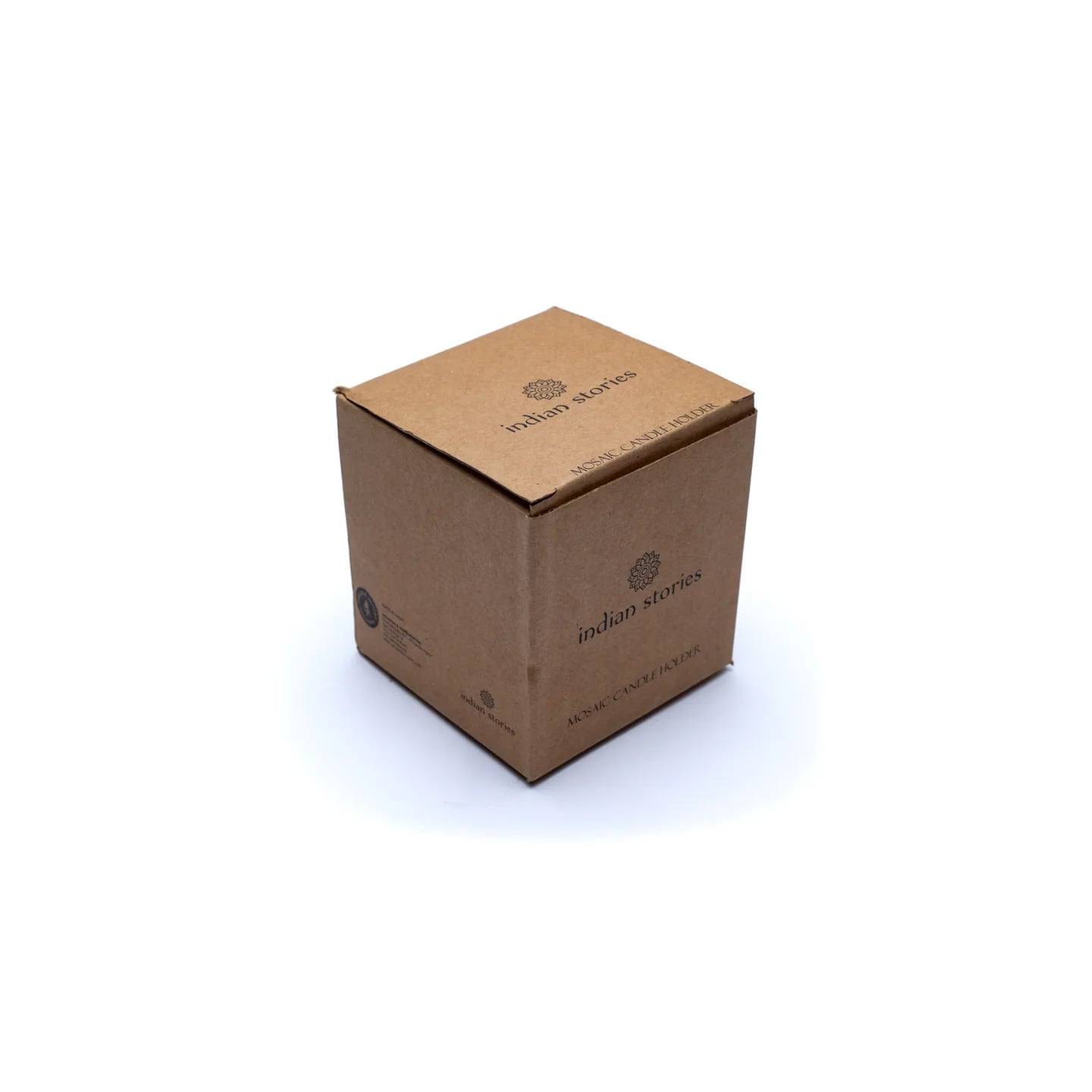 Photophore mosaïque rouge/jaune | Pieralune