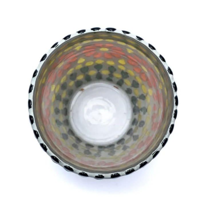 Photophore mosaïque vert/jaune | Pieralune