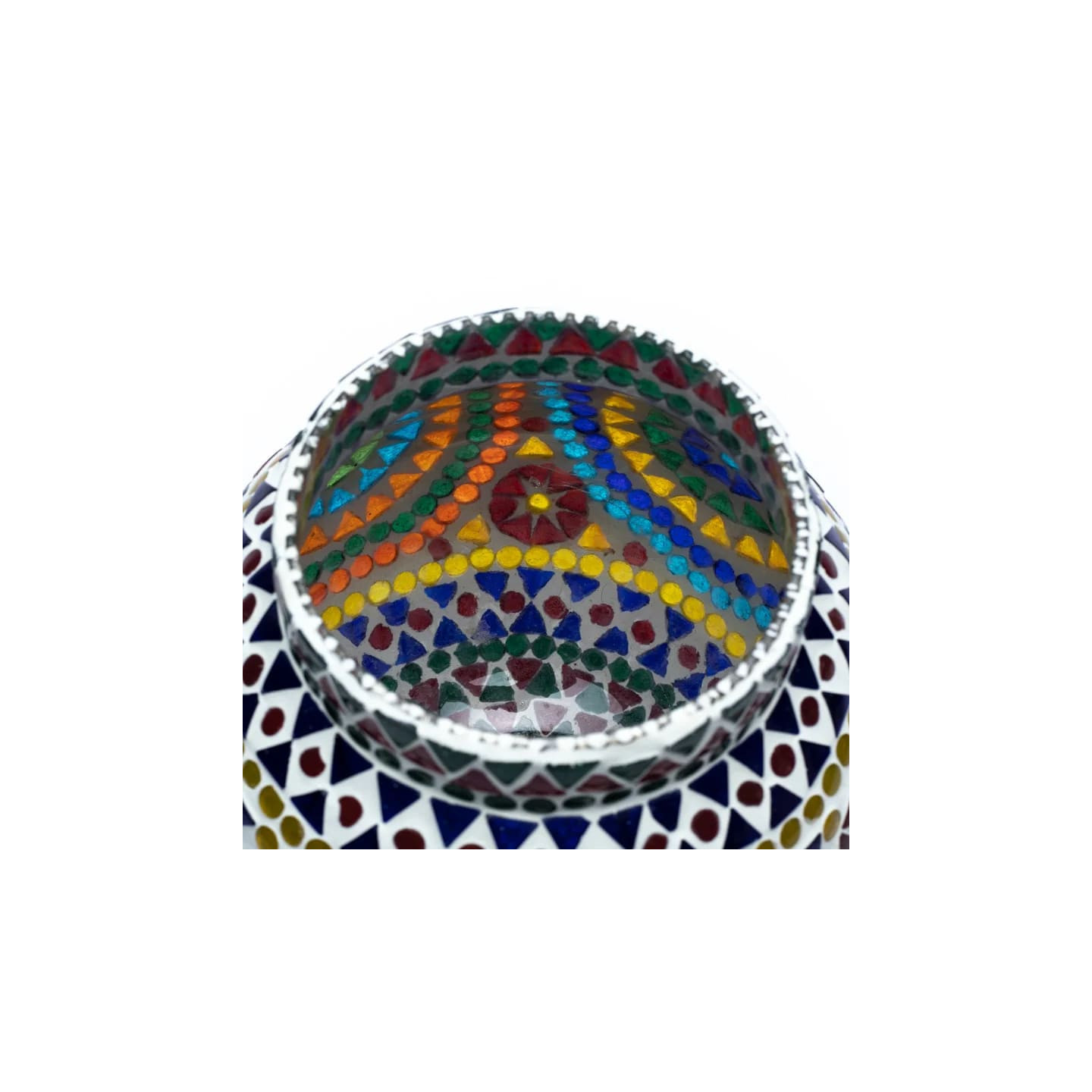 Photophore mosaïque multicolore | Pieralune