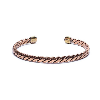 Bracelet torsadé couleur bronze | Pieralune