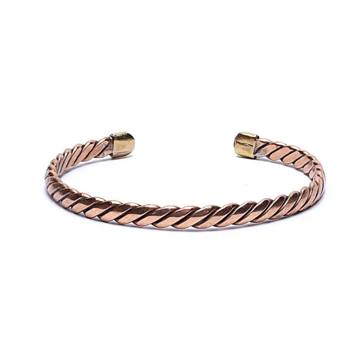Bracelet torsadé couleur bronze | Pieralune