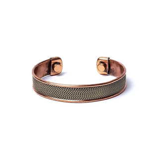 Bracelet cuivre motif corde magnétique | Pieralune