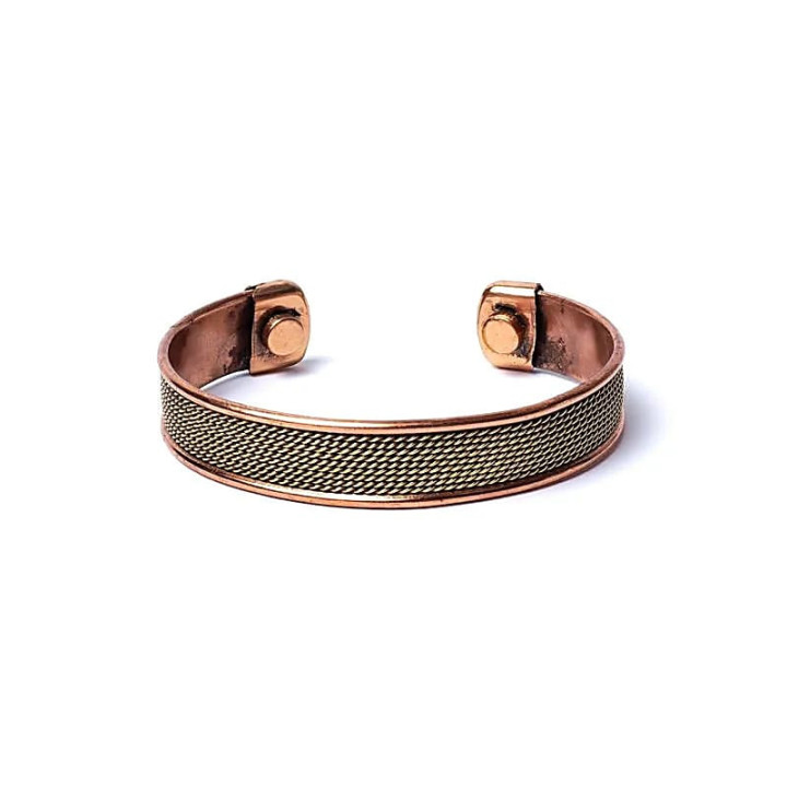 Bracelet cuivre motif corde magnétique | Pieralune