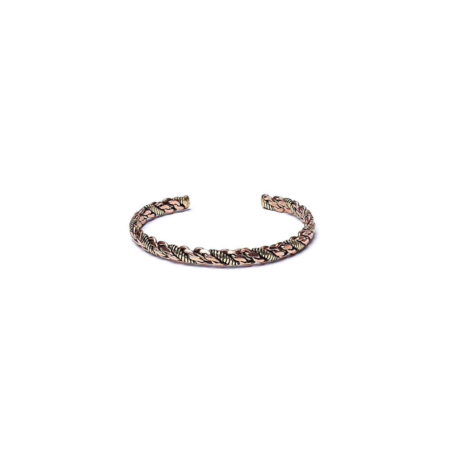 Bracelet torsadé couleur bronze/or - triple torsade | Pieralune