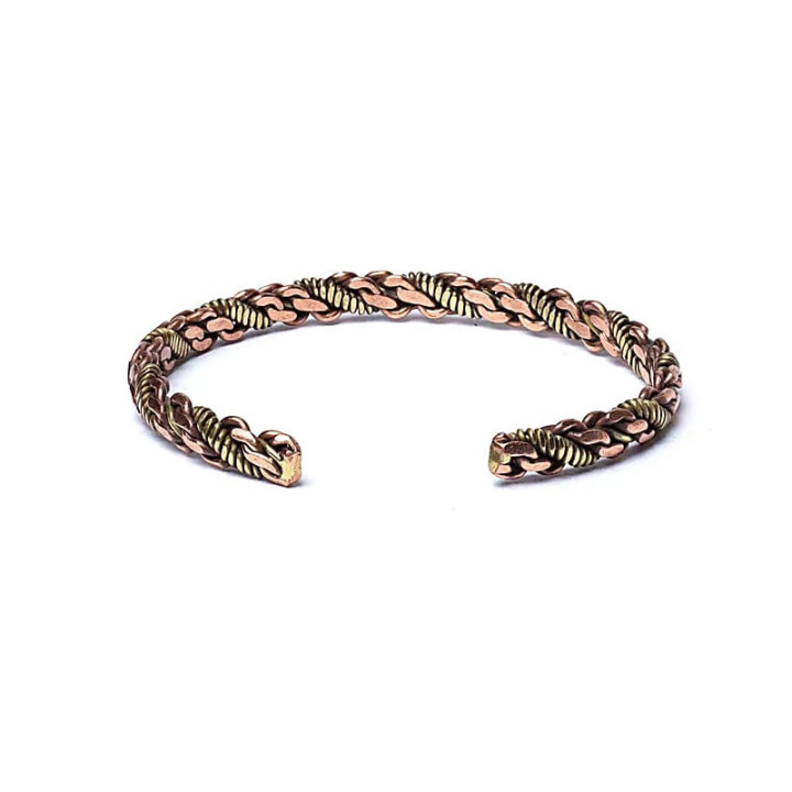 Bracelet torsadé couleur bronze/or - triple torsade | Pieralune