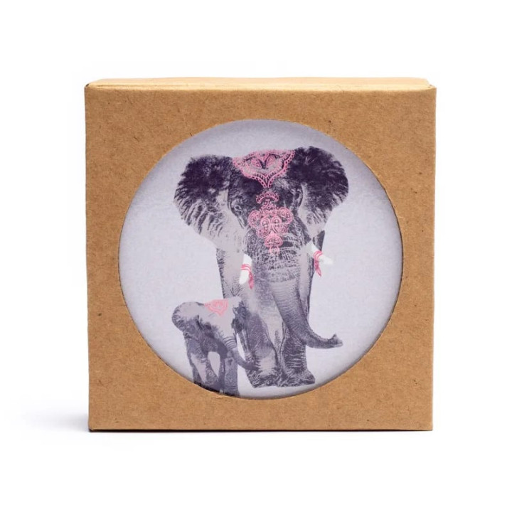 Sous-verres Elephant lot de 6 | Pieralune