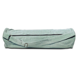 Sac de yoga en coton vert | Pieralune