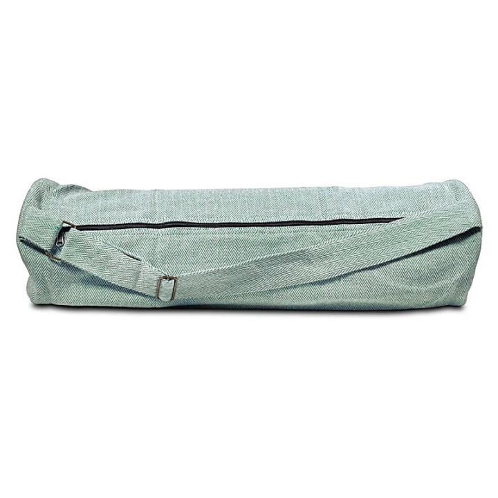 Sac de yoga en coton vert | Pieralune