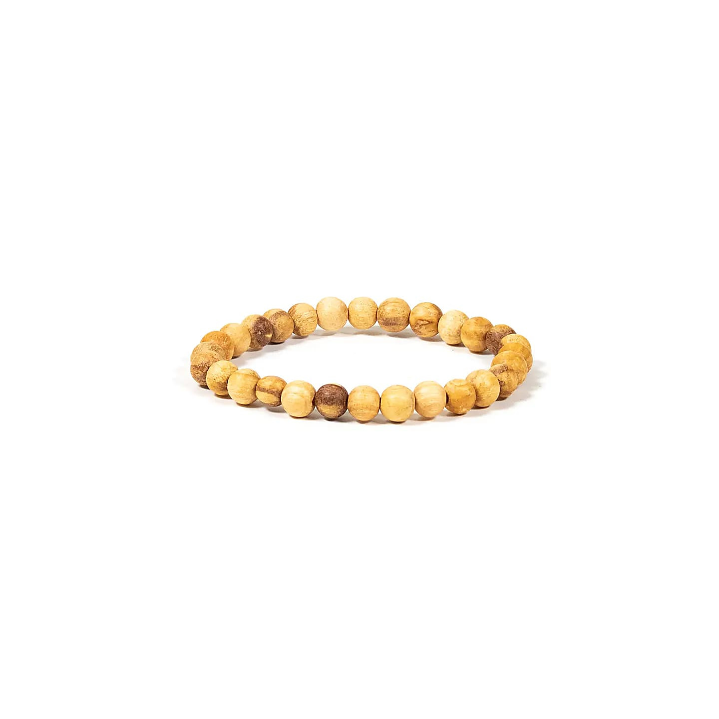 Bracelet Palo Santo perles rondes S élastique | Pieralune