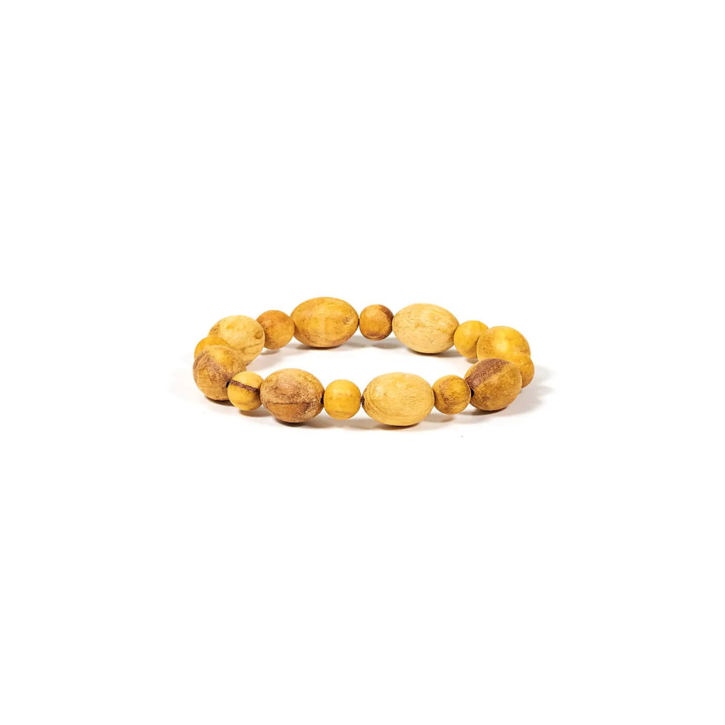 Bracelet Palo Santo élastique rondes et ovales | Pieralune