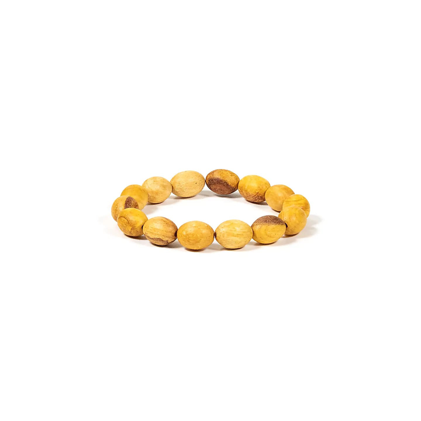 Bracelet Palo Santo perles ovales élastiques | Pieralune