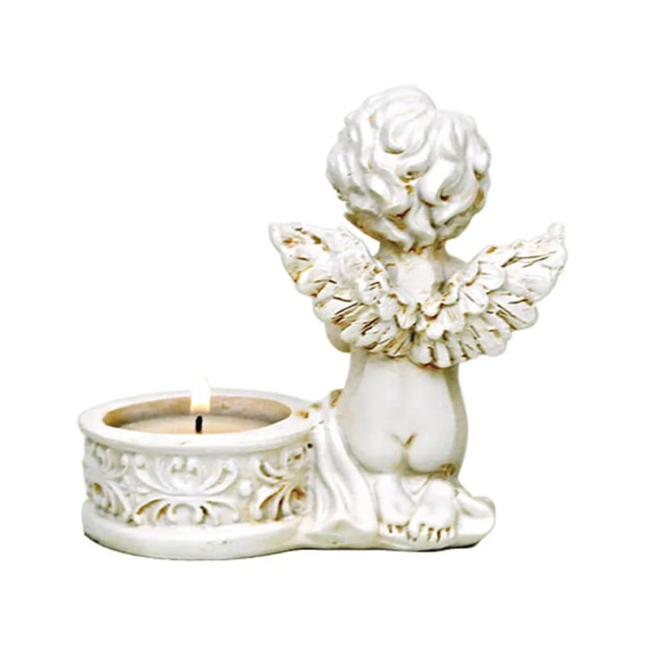 Deux anges avec bougeoirs | Pieralune