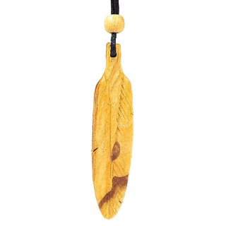 Collier de plumes Palo Santo grand | Pieralune